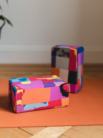 Recycelter Yoga-Block Sonnenuntergang