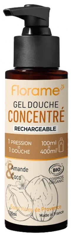 Florame Organic Almond and Coconut Concentrated Shower Gel 100 ml