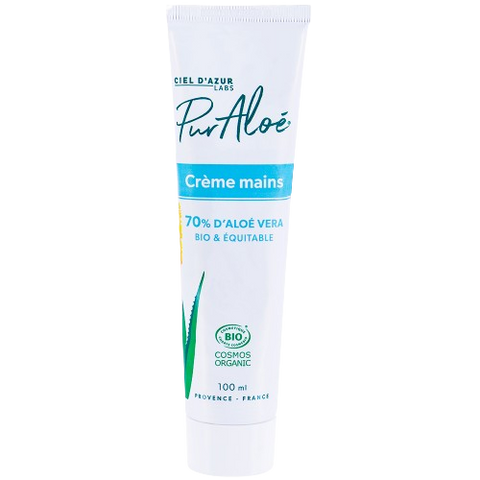 Crčme mains ŕ l'aloe vera (70%) équitable, Pur'Aloé, 100ml*