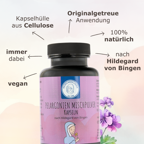 Hildegards Laden - Pelargonien Mischpulver Kapseln 90 Stk.