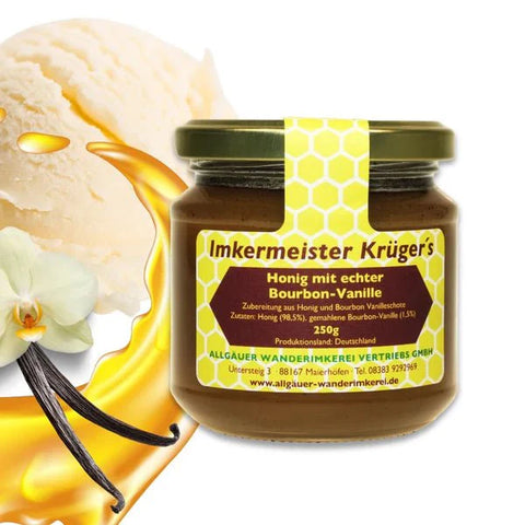 Beekeeper Krüger - Honey with Real Bourbon Vanilla 250g - Heavenly Flavor 🍯✨