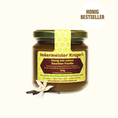 Beekeeper Krüger - Honey with Real Bourbon Vanilla 250g - Heavenly Flavor 🍯✨