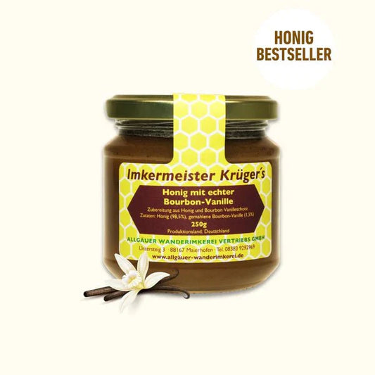 Beekeeper Krüger - Honey with Real Bourbon Vanilla 250g - Heavenly Flavor 🍯✨