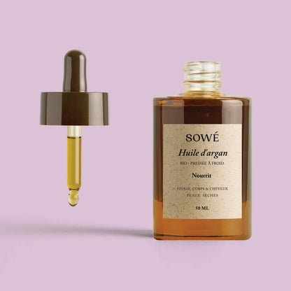 Huile d'argan BIO pressée à froid - pour le corps et cheveux