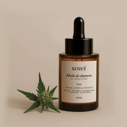 Huile de chanvre BIO pressée à froid - Pour le corps et les cheveux