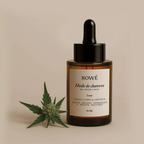 Huile de chanvre BIO pressée à froid - Pour le corps et les cheveux