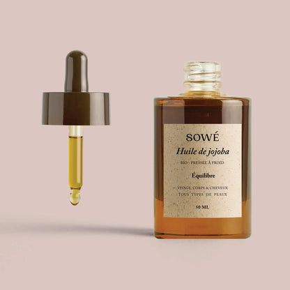 Huile de jojoba BIO pressée à froid - Pour le corps et les cheveux
