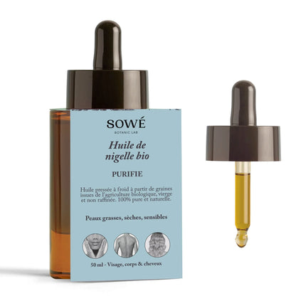 Huile de nigelle BIO pressée à froid - Pour corps et cheveux