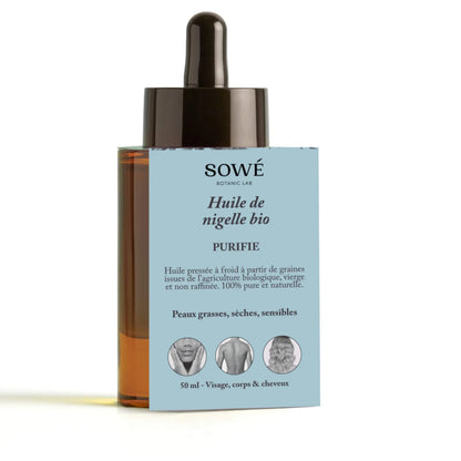 Huile de nigelle BIO pressée à froid - Pour corps et cheveux
