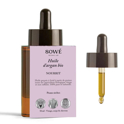 Huile d'argan BIO pressée à froid - pour le corps et cheveux