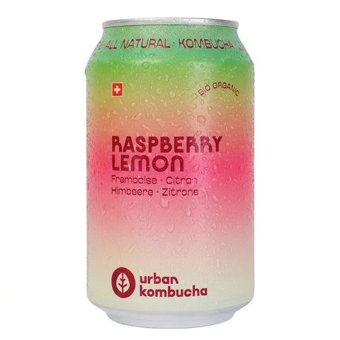 Organic Urban Kombucha Raspberry & Lemon