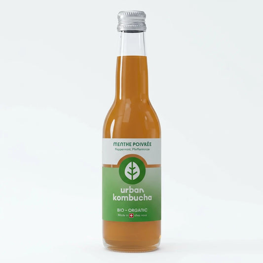 Kombucha Bio Urban Thé Vert et Menthe Poivrée