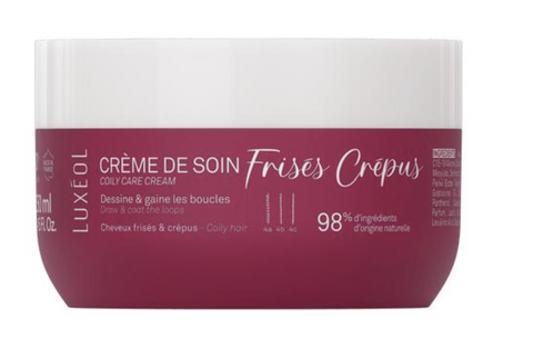 Luxéol Leave-In Care Cream for Curly & Coily Hair – 250 ml