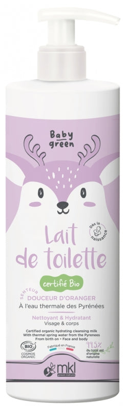 MKL Green Nature Baby Green Organic Hydrating Cleansing Milk 400 ml