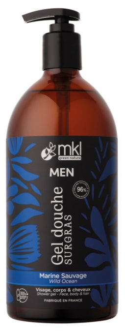 MKL Green Nature Men Shower Gel Surgras Marine Sauvage 1 L