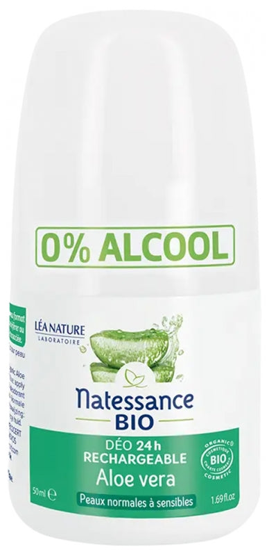 Natessance Deo 24H Aloe Vera Organic Refillable 50ml