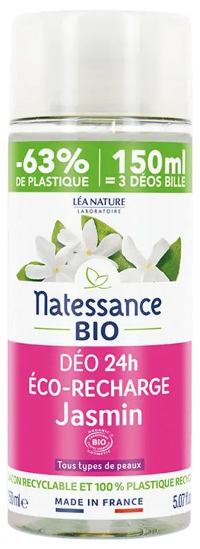 Natessance Deo 24H Jasmine Organic Refill 150ml