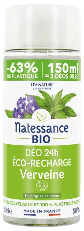 Natessance Deo 24H Verbena Organic Refill 150ml
