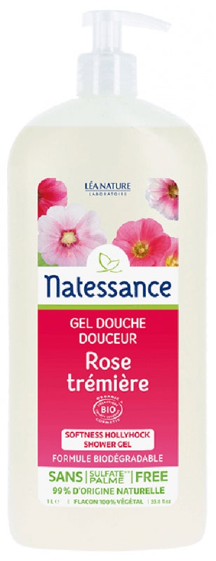 Natessance Gentle Hollyhock Shower Gel 1L