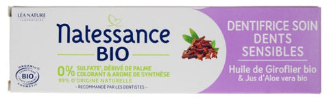 Natessance Toothpaste Care Sensitive Teeth Oil Clove Organic 75ml