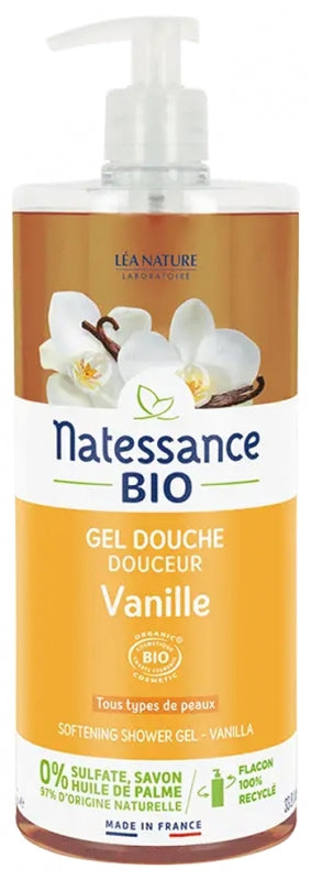 Natessance Vanilla Shower Gel 1L