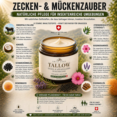 TALKE ZECKEN & MÜCKENZAUBER SCHILDBALSAM MIT BIO TALLOW