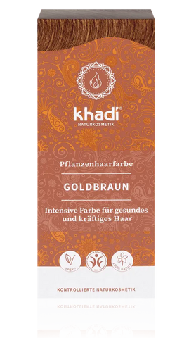 KHADI Pflanzenhaarfarbe Goldbraun
