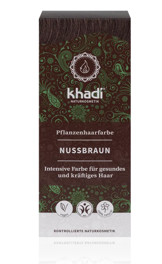 KHADI Pflanzenhaarfarbe Nussbraun