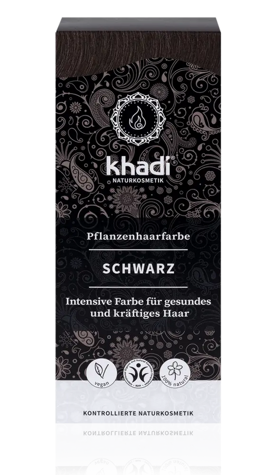 KHADI Pflanzenhaarfarbe Schwarz