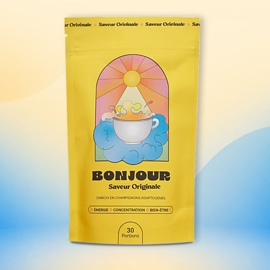 Bonjour Original Flavor – Functional Mushroom Drink (Low Caffeine)