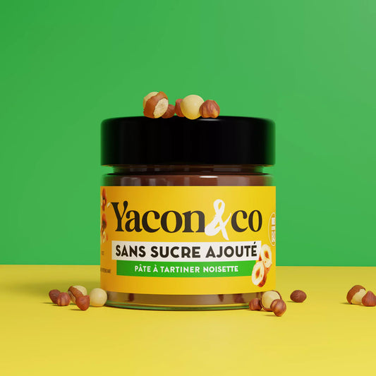 Yacon, crema spalmabile pralinata-nocciole