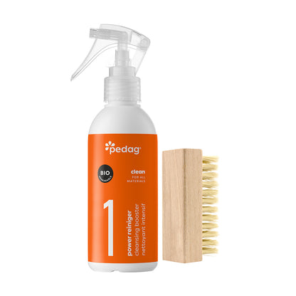 pedag Power Reiniger Set mit Bürste, 200 ml, Bio