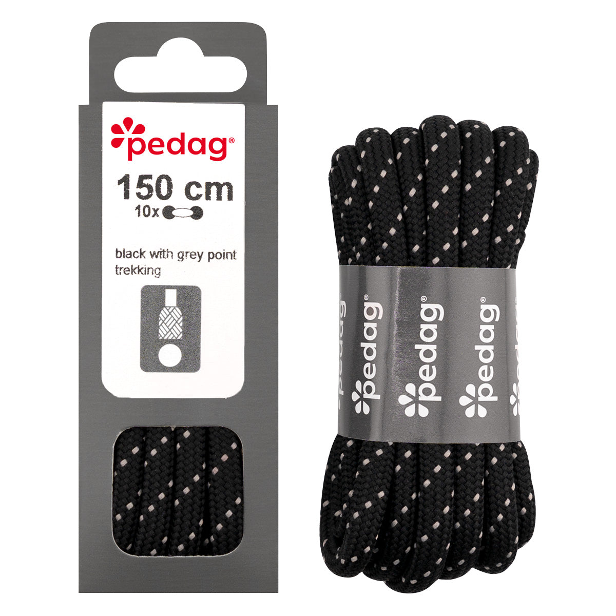 pedag Outdoor Rundsenkel Polyester, 150 cm, hydrophob