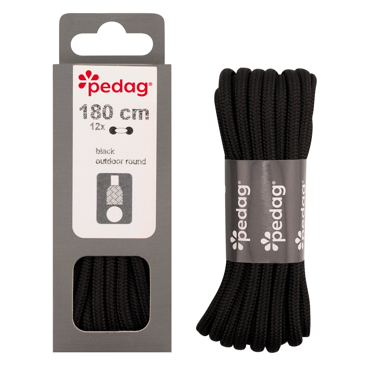 pedag Outdoor Rundsenkel Polyester, 180 cm