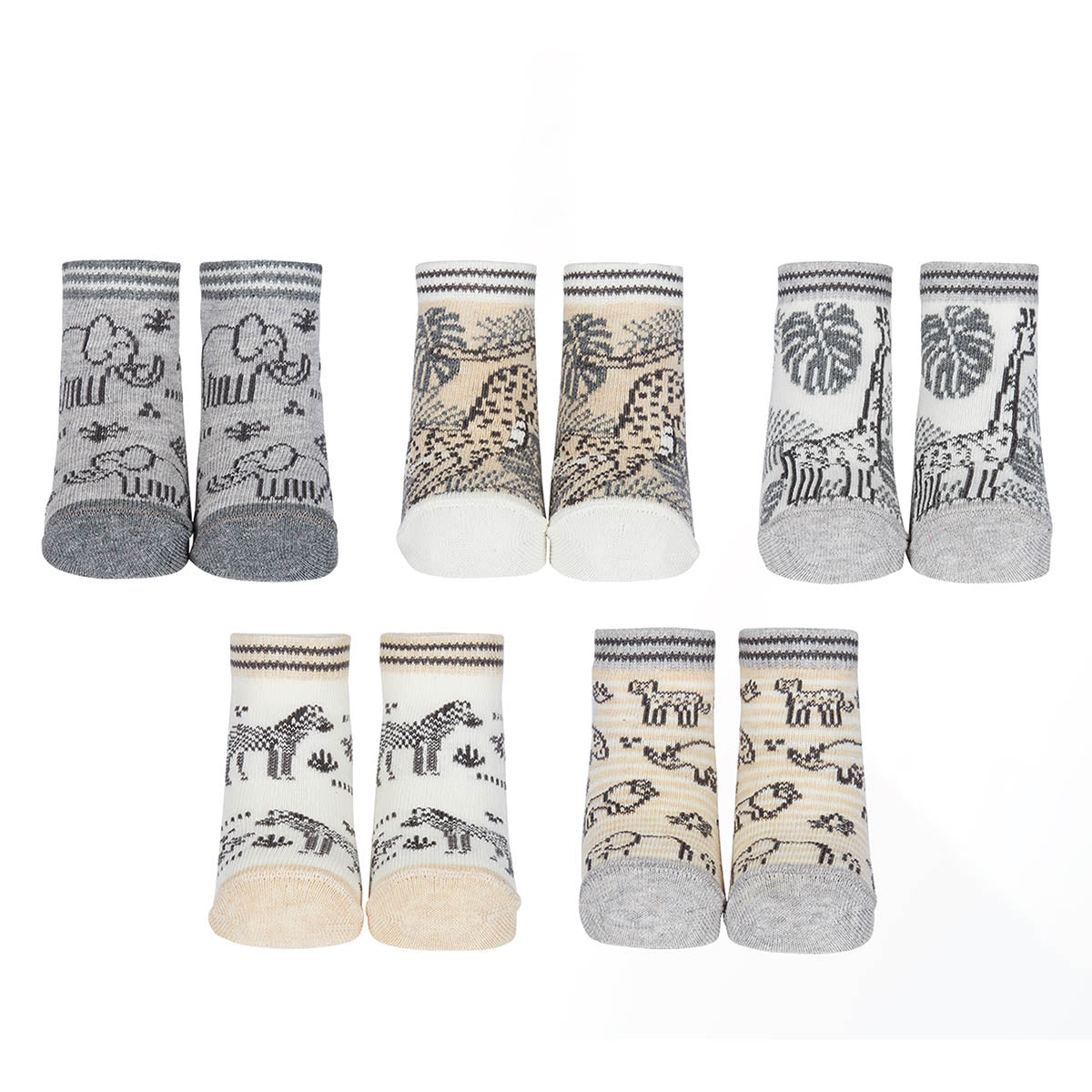 Cucamelon Babysocken 0-12 mo. A to Zebra Newborn +