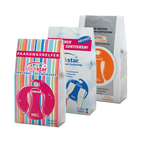 Sockstar Basic-Pack 10 Clips - 2 Farben