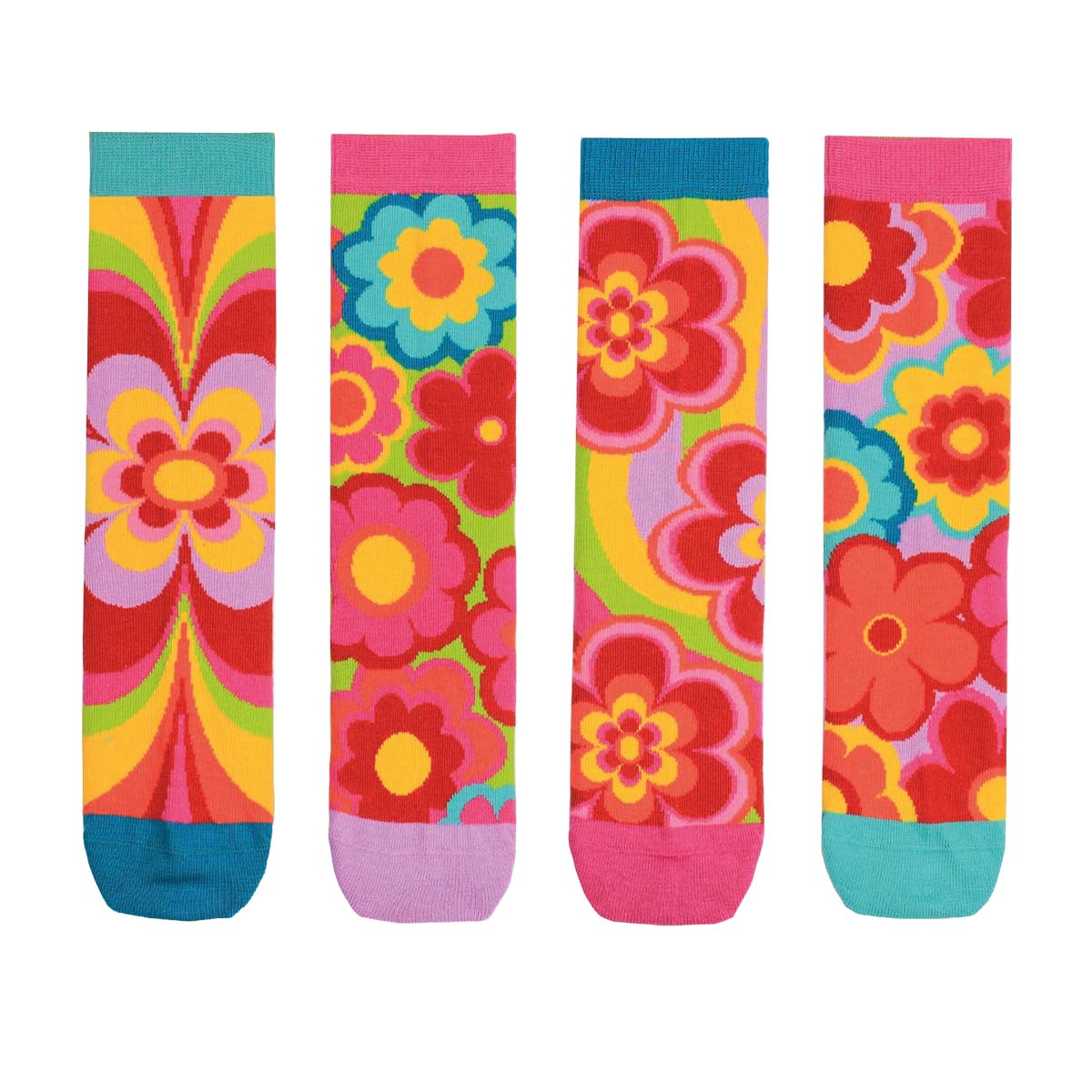 United Oddsocks Ladies 37-42 Flower Power