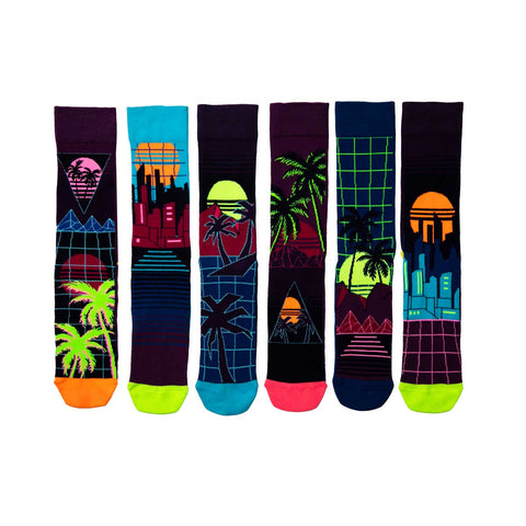 United Oddsocks Men 39-46 Retro Wave