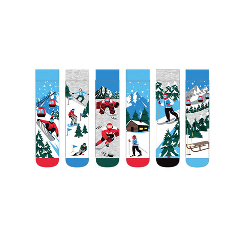 United Oddsocks Men 39-46 Winter in Switzerland