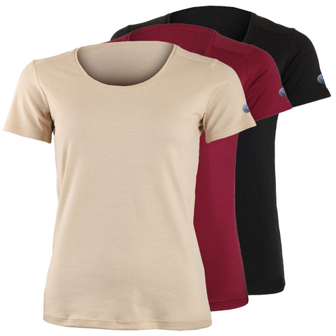 Lasting Irena T-Shirt Rundhals Merino, Damen