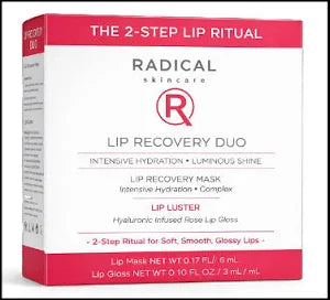 Radical Skincare Lip Recovery Mask & Hyaluronic Rose Lip Gloss Duo – 2 Pieces