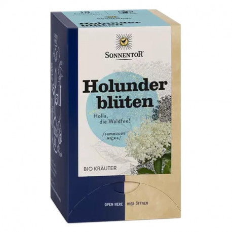 SONNENTOR Holunderblüten Tee Beutel 18 Stück