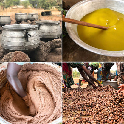 Reine Sheabutter Eigenherstellung in Kunststoff 750 g