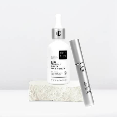 Power Duo: Bio Serum Advance Formula Eyelashes + Eyebrows and Skin Perfect Elixir Face Serum