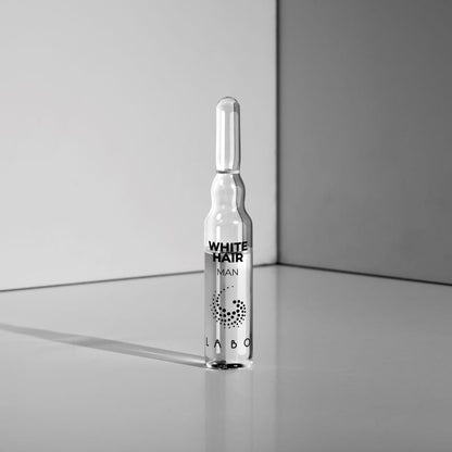 Labo Suisse white hair stop and reverse the greying process for 30 % grey hair 20 / 60 ampoules for men - Beauty & the Lion