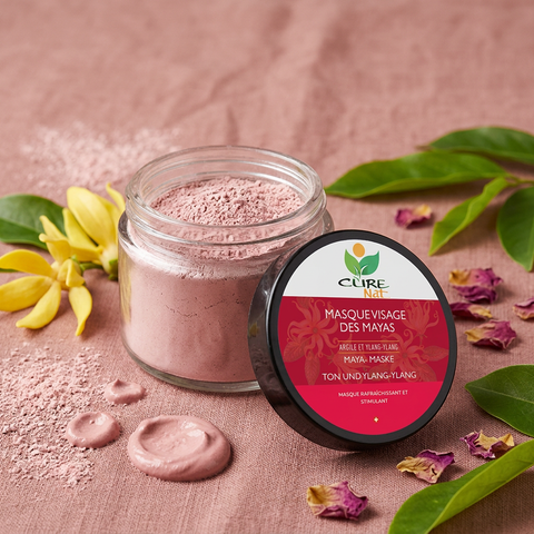 Maya-Gesichtsmaske aus Tonerde und Ylang-Ylang – Tiefenreinigung der Poren